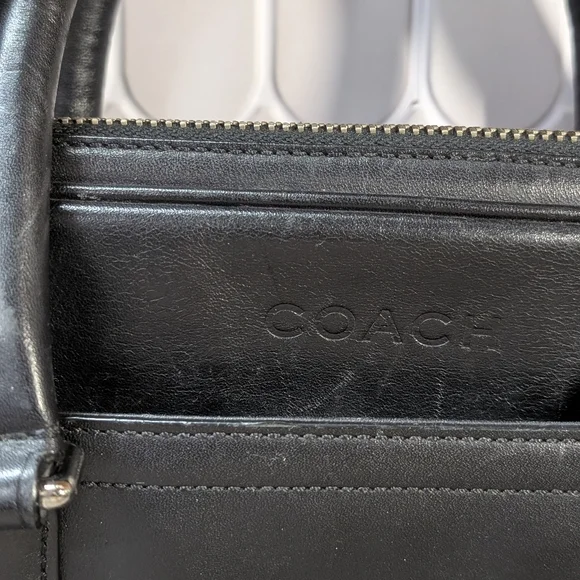 Coach Black Leather Men's Bag - Picture 2 of 15